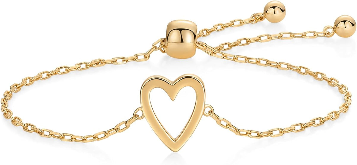 Bransoletka promienna Heart | Złoto
