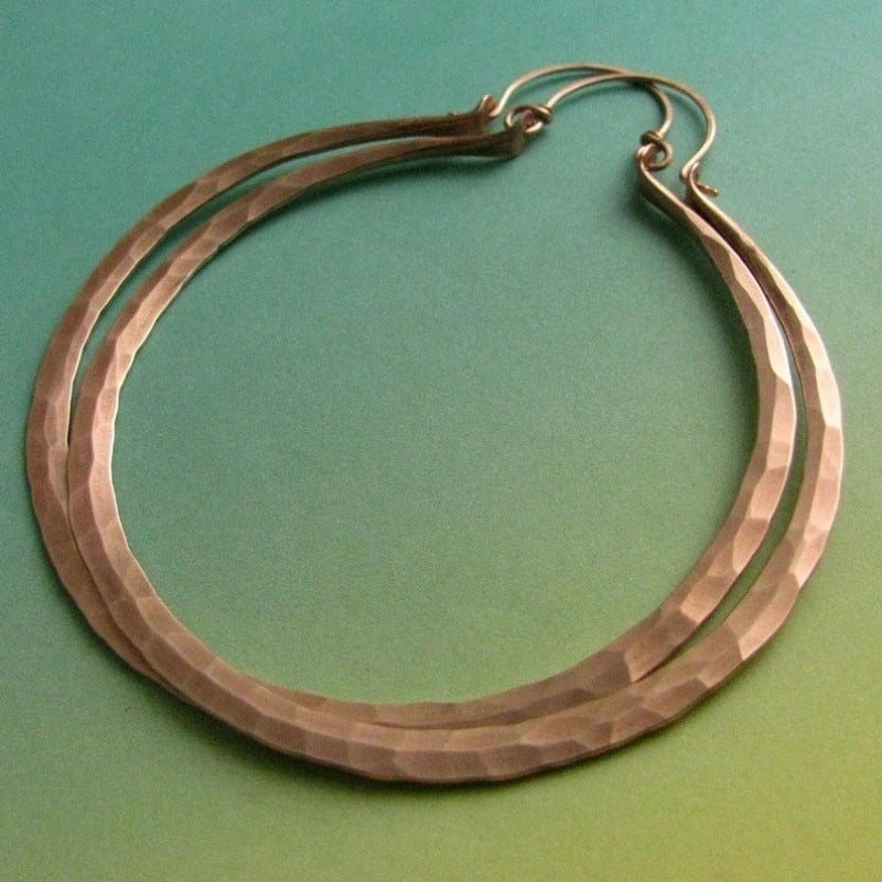Kolczyki Twin Arc miedziane