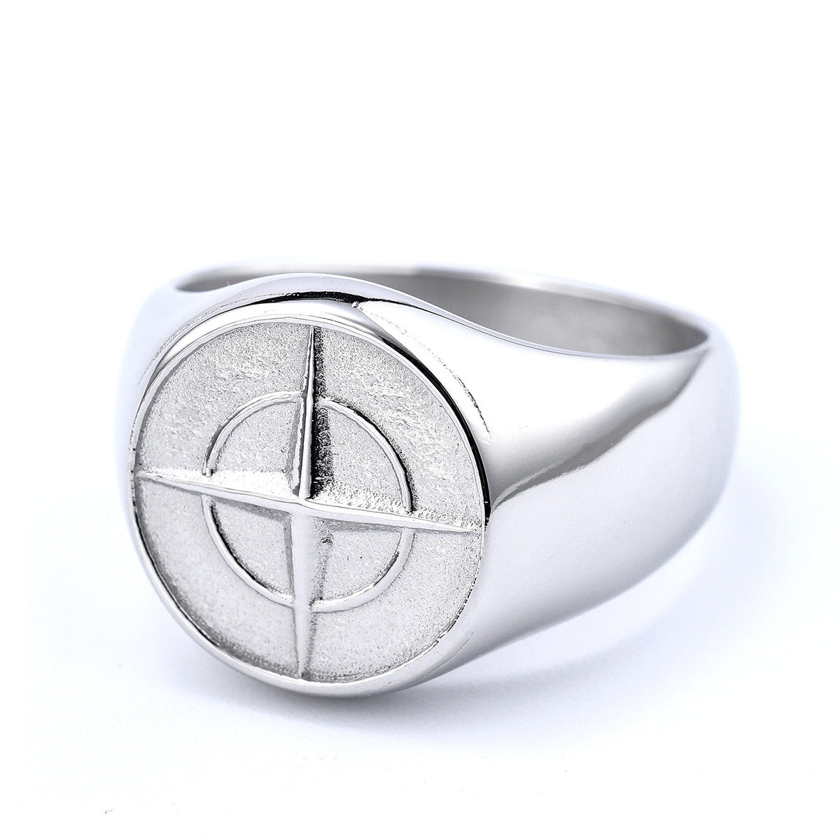 Sygnet klasyczny Compass | Złoto