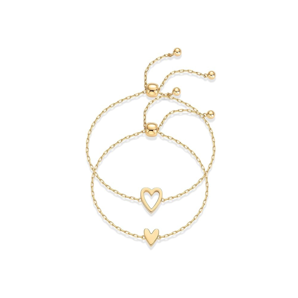 Bransoletka promienna Heart | Złoto