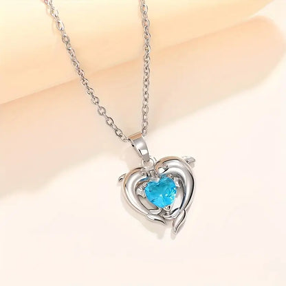 Naszyjnik Oceanheart Twins | Białe złoto
