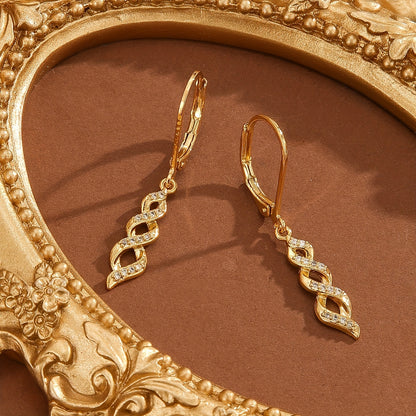 Kolczyki Shimmer Twist Ava | Złoto