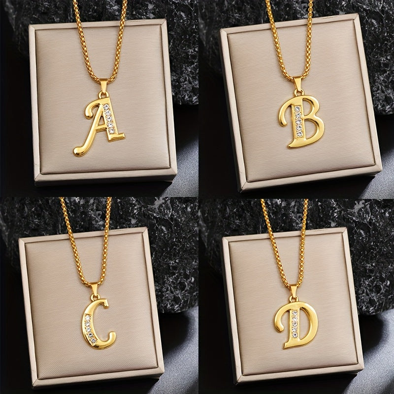 Naszyjnik kryształowy Accent Initial | Złoto