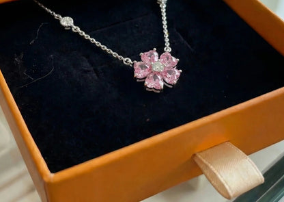 Naszyjnik Petalglow Flower | Białe złoto