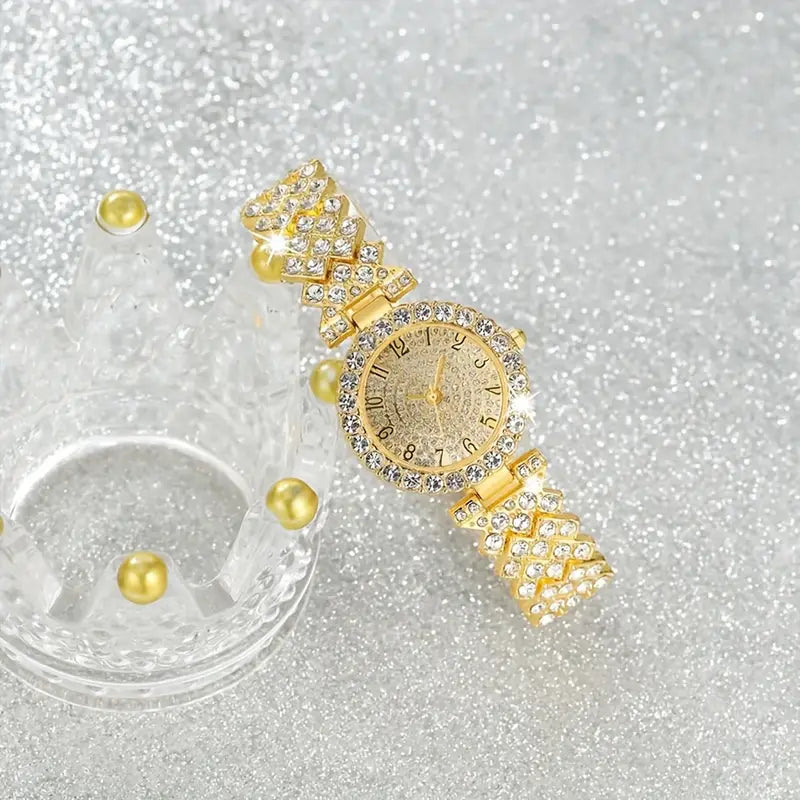 Komplet bransoletek luksusowy Radiance złoty Watch i | Złoto