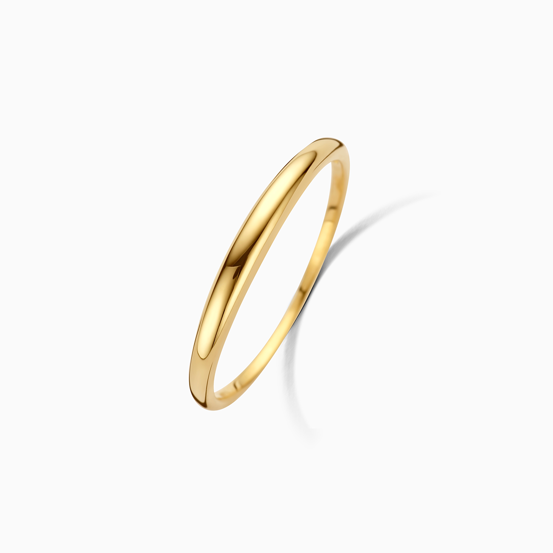 Pierścionek smukły Dome | Złoto