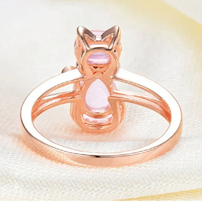 Pierścionek Cat in Rose złoty | Różowe złoto