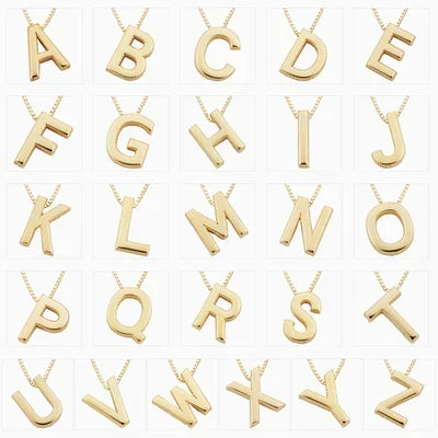 Naszyjnik Love letter initial | Białe złoto