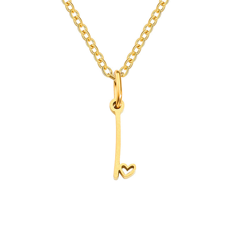 Naszyjnik Heart Initial | Złoto
