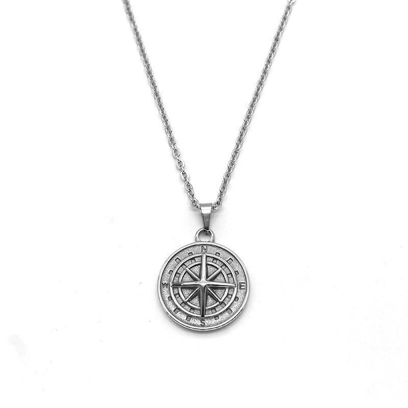 Naszyjnik Compass | Białe złoto