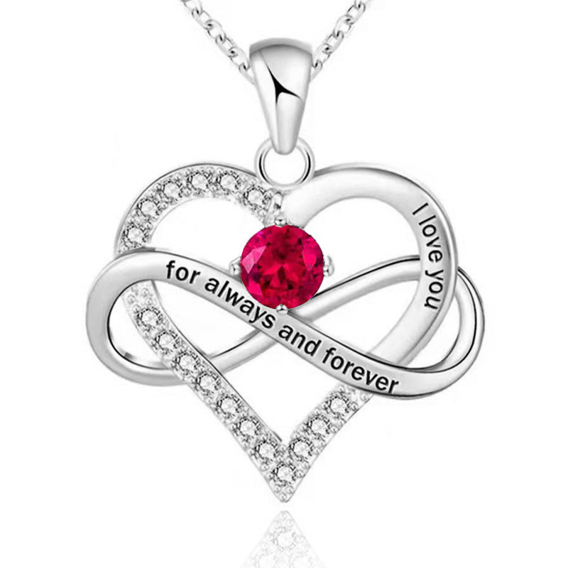 Naszyjnik Always i Forever z kamieniem urodzeniowym