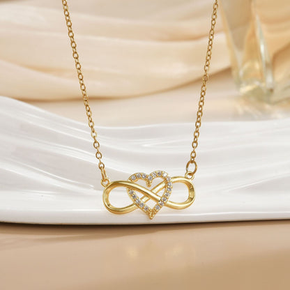 Naszyjnik Love Knot Infinity | Złoto
