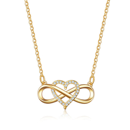 Naszyjnik Love Knot Infinity | Złoto