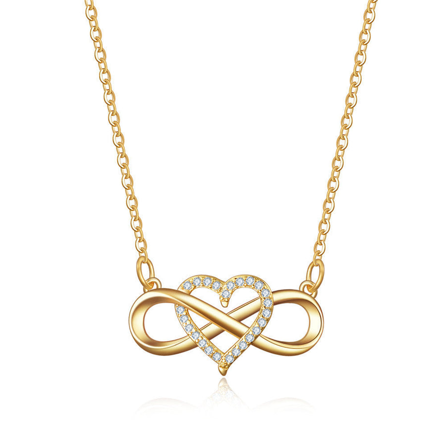 Naszyjnik Love Knot Infinity | Złoto