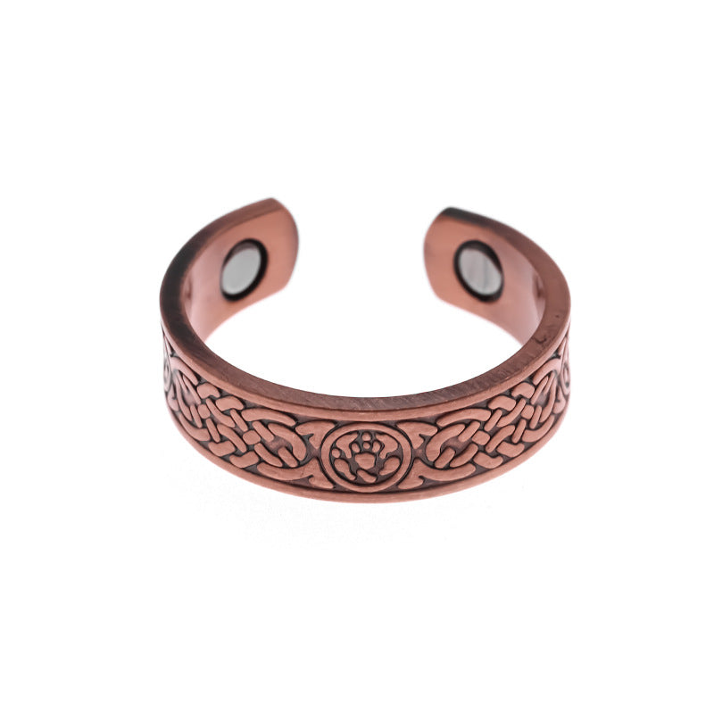 Pierścionek Runic Weave miedziany