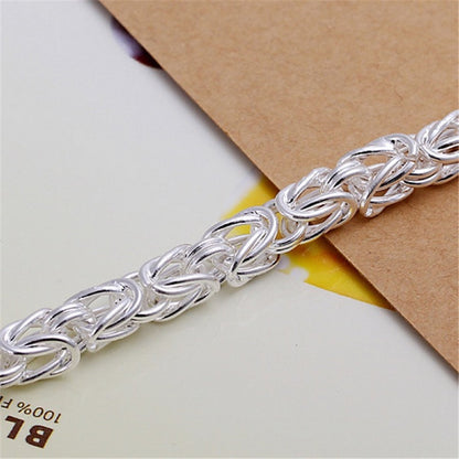 Bransoletka Maximus królewska Weave | Białe złoto