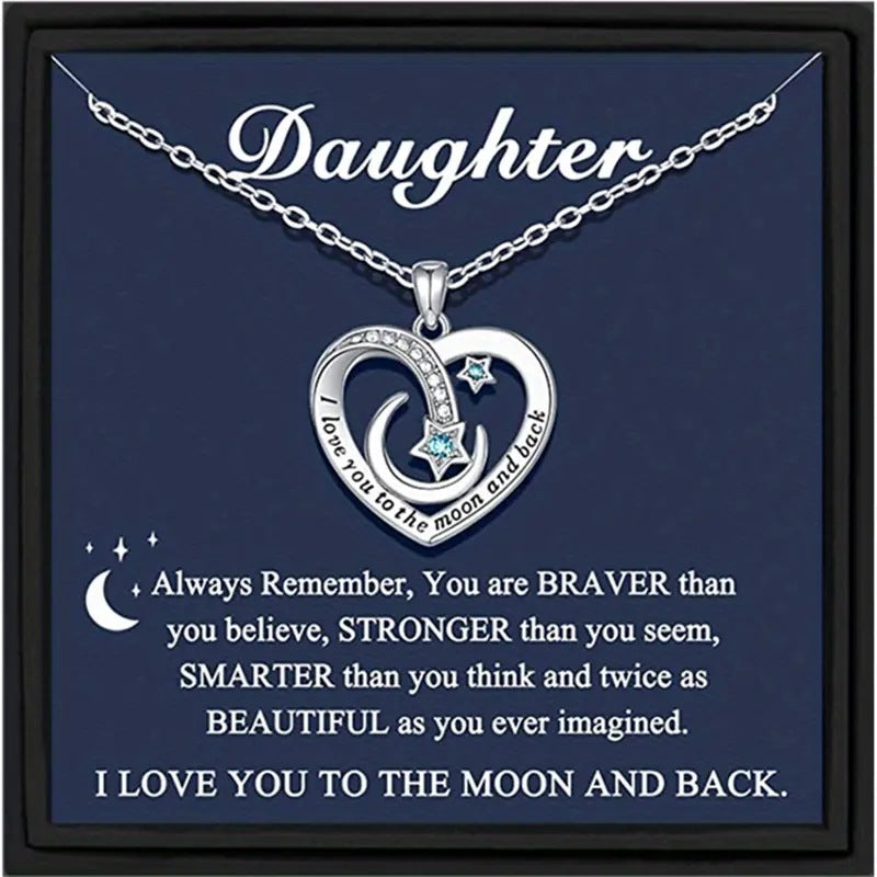 Naszyjnik do mój Daughter - Love You do Moon