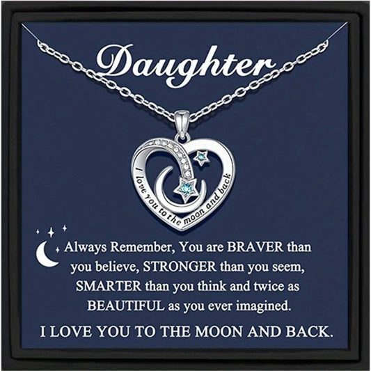 Naszyjnik do mój Daughter - Love You do Moon