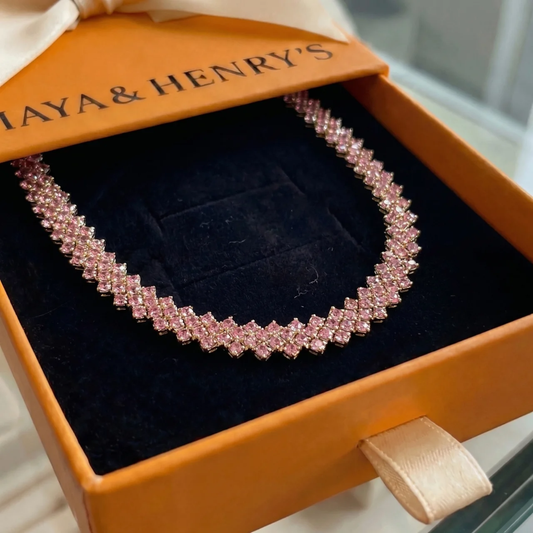 Naszyjnik Rose Ember Line | Złoto