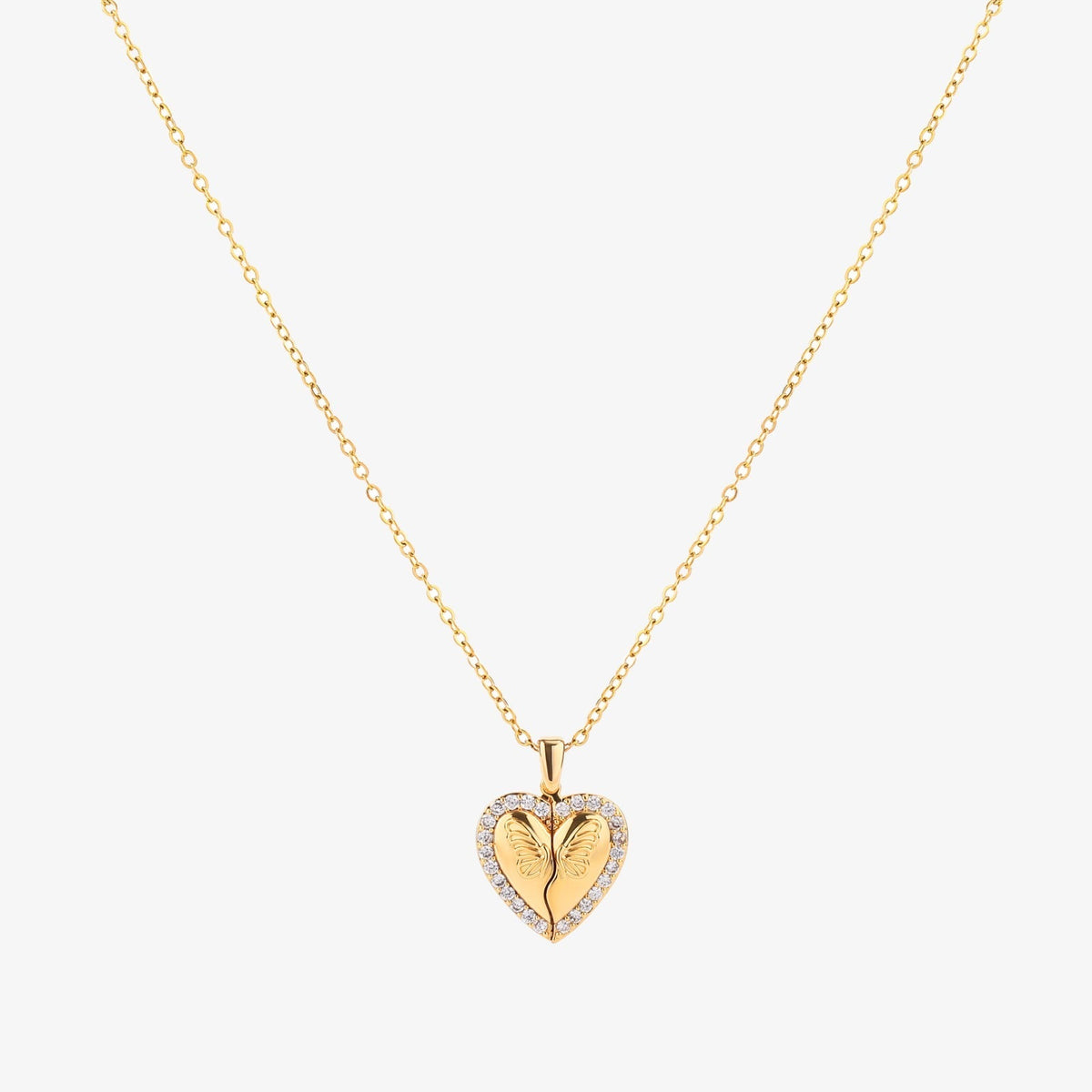 Naszyjnik Butterfly Heart | Złoto