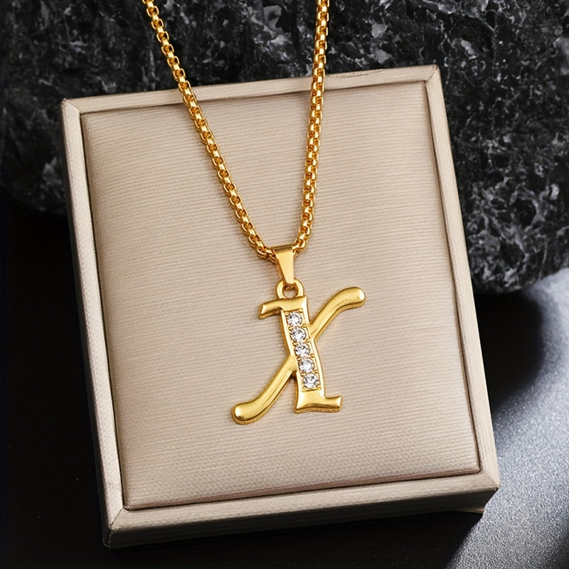 Naszyjnik kryształowy Accent Initial | Złoto