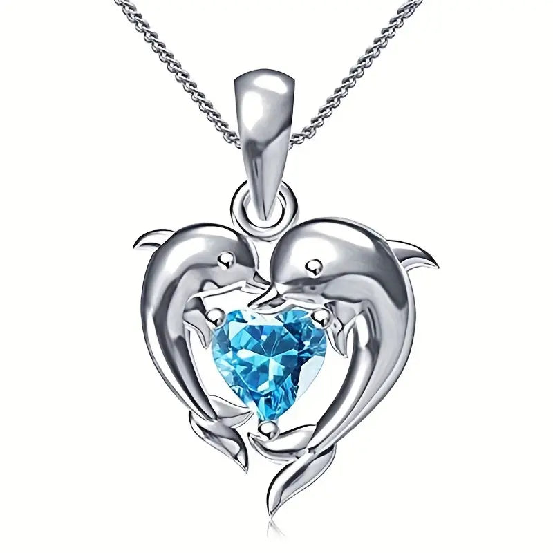 Naszyjnik Oceanheart Twins | Białe złoto