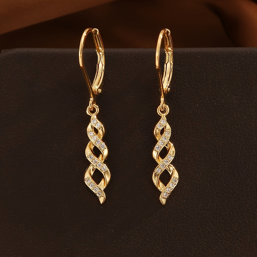Kolczyki Shimmer Twist Ava | Złoto