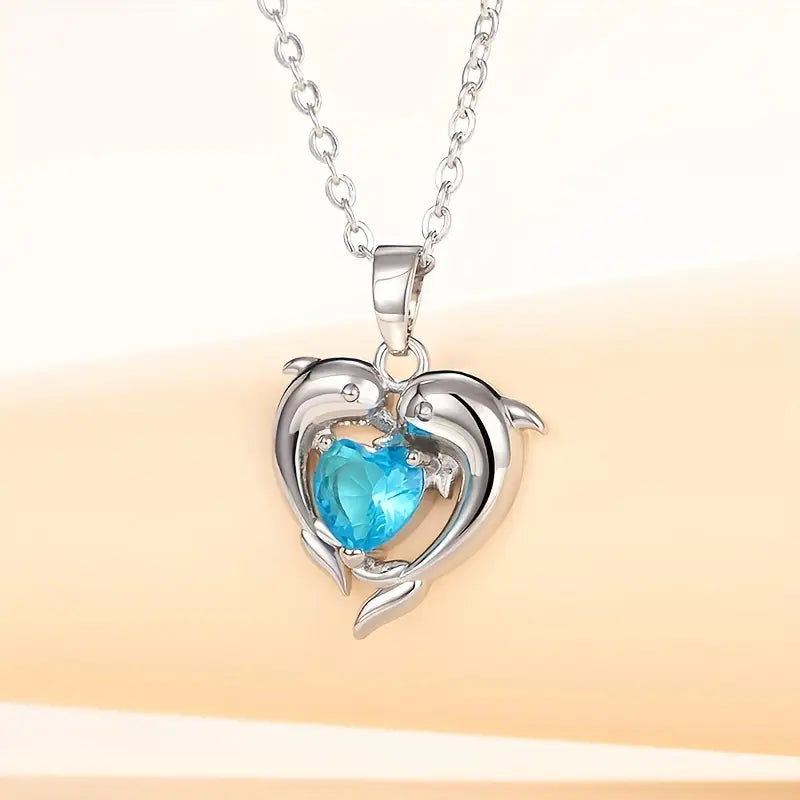 Naszyjnik Oceanheart Twins | Białe złoto