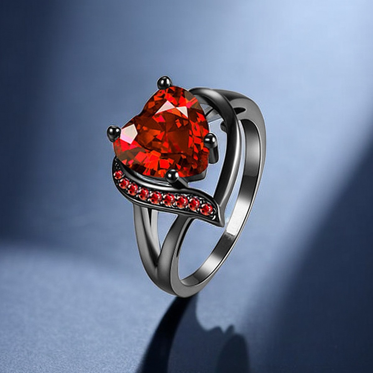 Pierścionek Calindra Rosethorne | czarny Finish