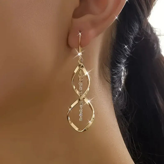 Kolczyki Sunbeam Spiral | Złoto