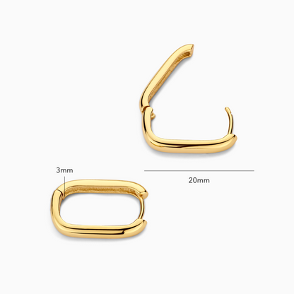 Kolczyki koła ikoniczne | Złoto